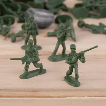 100tk/set Sõjalise Plastmassist Mudel Toy Soldier Armee Mehed Arvud ja Tarvikud Playset Kit Decor Kingitus Mudel Mänguasjad Lastele