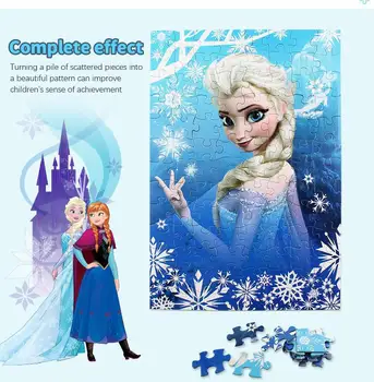 Disney Külmutatud Printsess Merineitsi Puzzle 100 Töö Pakendada Multifilm Miki Pusle Alguses Haridus-Montessori Mänguasjad, Laste