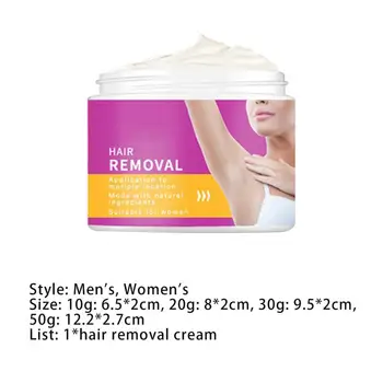 10g/20g/30g/50g Hair Removal Cream Sile Niisutav Pehme Kerge Depilatory Kreem Meestele
