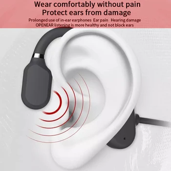 Luu Juhtivus Kõrvaklapid Bluetooth-Veekindel Koos Avatud Mikrofon Kõrva Konks Kerge Ei Ole In-Ear Sport Kõrvaklapid