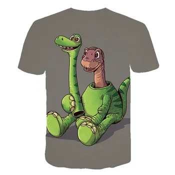Poisid Ja Tüdrukud Cartoon T-Särgid Laste Dinosaurus 3D-Printimine Lõbus T-Särgid Poistele Ja Lapsed Suvel Lühikeste varrukatega T-Särk Tops