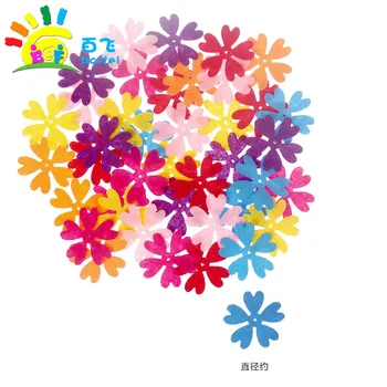 Mitte-kootud lille kroonlehed lill viil mittekootud plaaster laste loova käsitöö DIY puzzle kleebi kunsti ja käsitöö materjalid