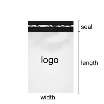 50tk Polü Mailer Plastikust Shipping Ise Katmine,100 Töö Saab Tehtud Logo Kuller Pakkimine Rõivaste Express Kott