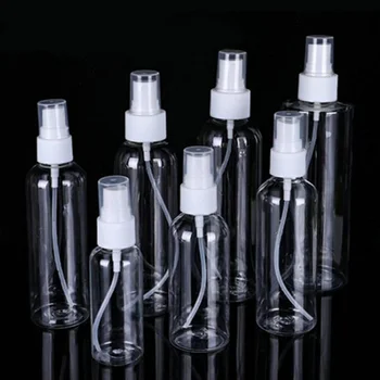 10 ml-100 ml Spray Pudelis Väike Jootmine Konteiner Läbipaistev Pet Kosmeetika, Parfüümi Pudel Desinfitseerimisaine Parfüümi Omanik Tühi Plast
