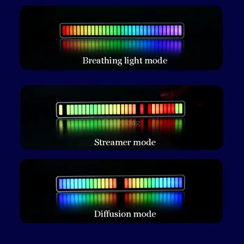 2021 Vidinaid USB-Muusika, Rütm, Valgus, Heli Kontrolli Muusika Sensor Öö Valguses Desktop RGB Loominguline Spektri LED Auto Ümbritseva Valguse