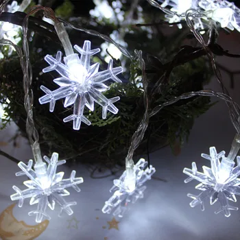 LED lumehelves string valgus aku tüüp pidulik õhkkond dekoratiivlampides Jõulupuu ripats tuled string