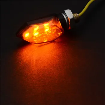2 Tk Mini Universaalne Mootorratta LED-suunatuled Näitajad Hele Merevaigukollane Blinker Led Mootorratas Super Ere Lamp, Auto Tarvikud