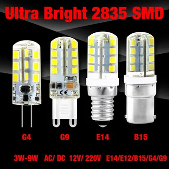 8Pcs G4 LED Lamp Pirn 3W 5W 6W 8W 9W G9 2835 SMD AC/DC 12V AC 220V Valge/Soe Valge Valgus asendada Halogeen Tõmbamisega Lühter