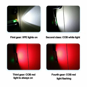 LED-töövalgustus COB Kontroll Lamp Magnet Tõrvik USB Laetav COB LED-töövalgustus Auto Garaaž Töökoda Matkamine