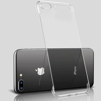 Iphone XS Max XR läbipaistev mobiiltelefoni juhul 12 mini 11 Pro Max SE 7 8Plus piirideta Anti tilk ultra thin PC kõva kest
