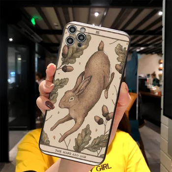 Lilled Opossum retro Loomade Art Print Apple IPhone Case for IPhone 11pro Plus Mini XS MAX XR X 11 8 7 6 Se Telefon Juhtudel Kate