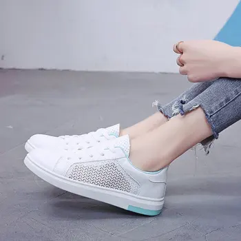 Casual hingav võrgusilma suvel naiste kingad korea versiooni naiste valged kingad õpilane pits platvorm tossud