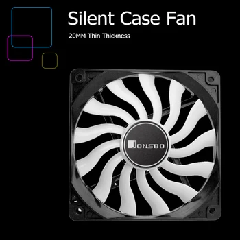 JONSBO 12020 ultra-õhuke fan 120mm Silent Lauaarvuti Chassis Fan CPU Jahuti Ventilaatori 4Pin 3Pin PC Case Fan arvuti
