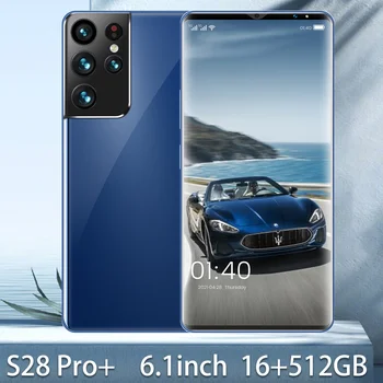 Samsug S28 Pro+ 5G 16 GB 512 GB Android 11.0 Waterdrop HD Ekraan 6000mAh Globaalne Versioon 6.1