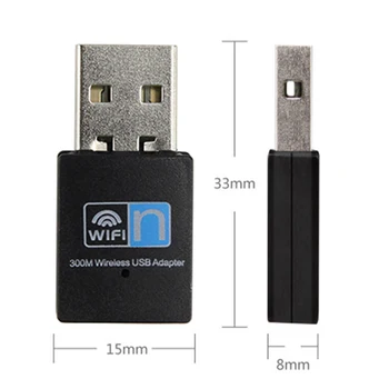 Mini 300M USB Wifi dongle WiFi adapter Wireless wifi dongle Võrgu Kaart 802.11 n/g/b wi fi LAN Adapter RTL8192 Kiip