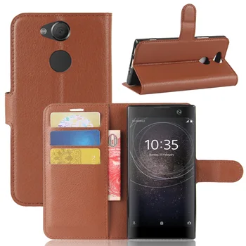 Rahakott Kate Kaardi Omaniku Telefoni puhul Sony Xperia XA1 XA2 Plus Ultra Pu Naha Puhul Kaitsev Kest