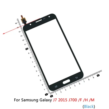 Samsung Galaxy J5 J500 2016 J510 J5108 J7 J700 F H M Puutetundlik Digitizer Välimine Eesmine Klaasist Objektiiv Paneel