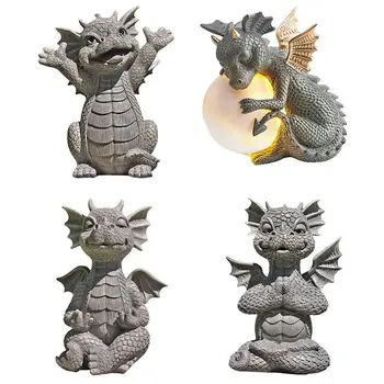 Beebi Draakon Aias Skulptuur Teenetemärgi Jumalik Jooga Dragon Vaik Kuju Kodust Väljas Kaunistamiseks Kaunistused Pacific Giftware