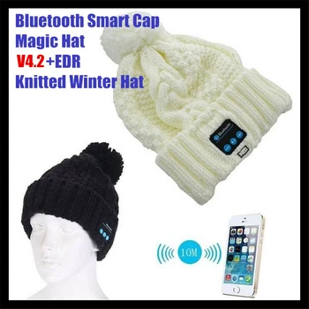 Naiste ja Tüdruku Traadita Bluetooth-V4.2 Smart Villase Kootud Beanie Talvine Müts Peakomplekt, Käed-vaba Muusika Maagia Kork,Mp3 Kõlar Mic