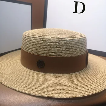HT263 Hulgimüük Naiste Ja Meeste Panama Raffia Päike Mütsid Pehme Straw Hat Visor Mood Jazz Beach Mütsid Kirja Kauboi Müts