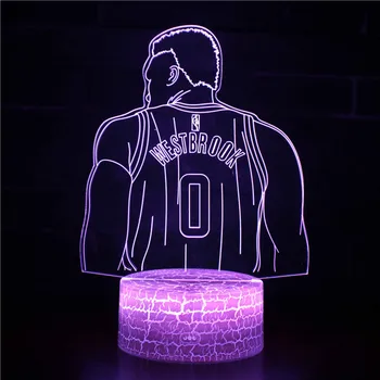 Korvpalli Tähed 3D LED Öösel Tuled Kodu Kaunistamiseks USB Led Tabel Lamp Magamistuba Öö Valguses Tuba Decor Fännid Poisid Sünnipäeva Kingitus