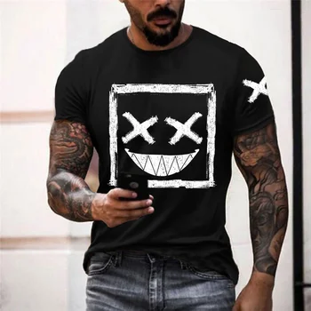 Uus Mõõdus T-särk Meestele, Suvel Moe Lahe Tshirt Mees Riietus Casual Harajuku Lahe Tähed 3D Print Meeste T-Särk Top
