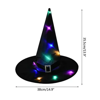 2021 mõnusat Halloweeni Dekoratsioonid Pikklest Mütsid LED Tuled ühise Põllumajanduspoliitika Halloween Kodu Pool Decor Väljas Puu Ornament DIY Decor