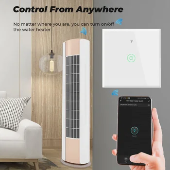 TUYA 20A Smart Wifi Touch Wall Lüliti Targa Kodu Seade, boilerid Külmik, Ahi APP/hääljuhtimine Google Kodu Alexa