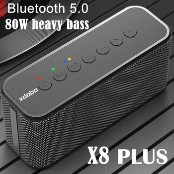 XDOBO X8 Pluss 80W High Power Pro Audio seadmed Smart Super Bass Juhtmevaba Bluetooth Kõlar Koos Subwoofer TWS Stereo Partybox