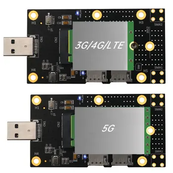 NGFF M. 2 USB 3.0 Adapter M2 Võti B USB 3.0 Type A Converter Ärkaja Kaart koos kahe Nano-SIM-Kaardi pesa 3G-4G-5G WWAN LTE