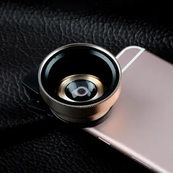 2in1 Objektiivi 0.45 X lainurk+12.5 X Makro Objektiiv Professionaalne HD Telefon Kaamera Objektiiv iPhone 8 7 6S Pluss Xiaomi Samsung ja LG