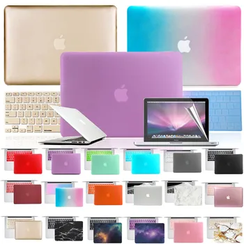 Laptop Case for Apple MacBook Air 13 (A1369 A1466)/PRO 15 (A1286) 11 12 13 15 Tolli + Klaviatuuri Kate + Sülearvuti Ekraani Kaitsekile