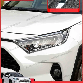 Lsrtw2017 Auto Esitulede Raam Trimmib Välisilme Tarvikud Chrome Toyota RAV4 Xa50 2019 2020 2021 Teenetemärgi Carbon Fiber