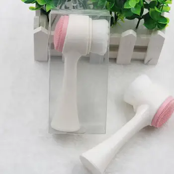 2 In 1 Face puhastushari Skin Care 3D Pesu Puhtamaks Koorija Pooride Akne Õli Puhastab Ilu Pintsli Tööriist Manuaalne Kontroll
