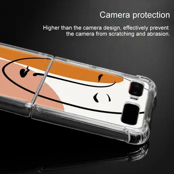 Joonised Abstraktne Nägu Kate Samsung Galaxy Z Flip & ZFlip 5G Anti-Knock Selge Telefoni Juhul 6.7 