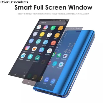 Luksuslik Peegel Vaadata Smart Flip Case For Huawei P30 Lite huawai P 30 P30Lite MAR-LX1A algse Magnetvälja fundas Nahast Telefoni Kate