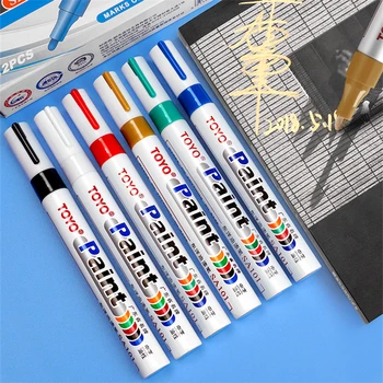 3TK/set Veekindel Rehvi Värvimine Pen Sile pind ei pleegi ning kustumis-värvi pliiats