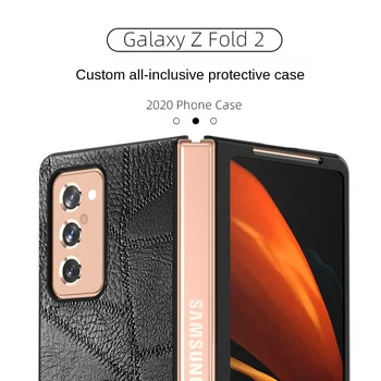 Galaxy Murra 2 Juhtumi Puhul Galaxy Z Fold2 5G Ehtne Nahk Mobiiltelefoni Shell 5 Värvid Valikuline Uued tooted