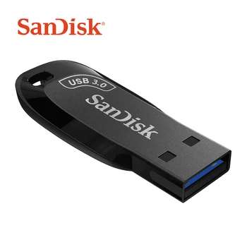 SanDisk USB 3.0 Flash Disk 32GB 64GB 128G 256GB Mini Võti Pendrive Koos kaelapaela kinnitamine Must Flash Drive Memory Stick Arvuti