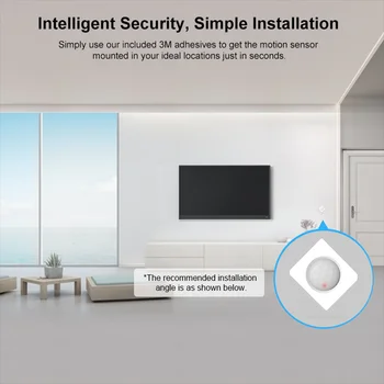 SONOFF Smart Home ZigBee Liikumisandur 110 ° avar Vaade Ja Aku tühjenemise Teadet Aruka Maja Toetavad Google ' i Kodu Alexa
