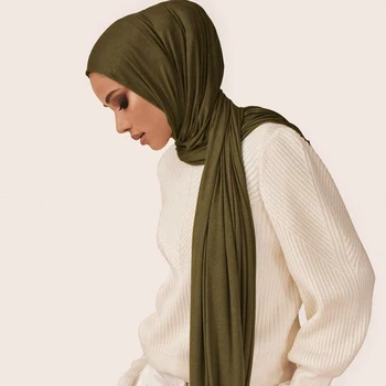 JTVOVO RUNMEIFA 2021 Uus Moslemi Naine Värviga Mood Sall Jersey Hijab Suur Suurus Pakett Headscarf Femme Musulman Islam Müts