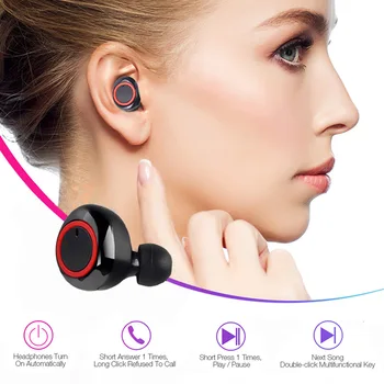 Y50 TWS Bluetooth Kõrvaklapid 5.0 Juhtmeta Peakomplekti IPX7 Veekindel Sügav Bass Earbuds Tõsi, Traadita Stereo Kõrvaklappide Sport Kõrvaklapid