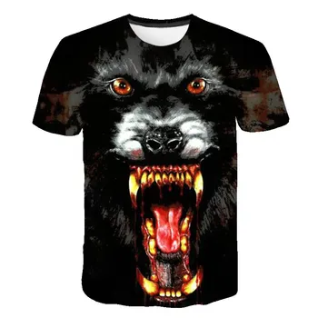 Meeste Riietus Casual Streetwear Tops Tiiger Meeste t-Särk 3D Hip-Hop Lahe Tshirt Summe Mood Lõvi Loomade Trükkimine Liiga Tee