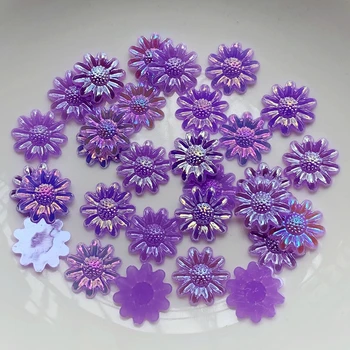 12mm AB väike chrysanthemum värvi Akrüüli korter tagasi DIY dekoratiivsed aksessuaarid päevalille rhinestone pulm teenetemärgi 50tk/palju