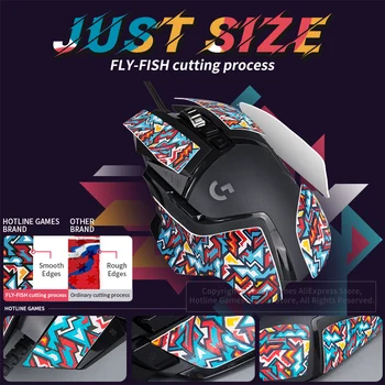 Hotline Mängud Hiirt Grip Tape jaoks Razer Viper Mini Gaming Mouse libisemisvastase Teibiga [Color-Ice Peak]