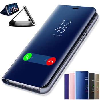 Juhul Smart Mirror mobiili Puhul Kate Samsung S10 E S9 S8 S7 S6 Edge Pluss Lisa 10 8 9 5 4 A9 star lite C8 kuni C10, J2 Prime