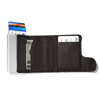 BISI GORO Business ID-Kaardi Puhul 2021 Metallist RFID Krediitkaardi Omanik Mehed Automaatne RFID Card Rahakoti Alumiinium Panga Kaart Taskud