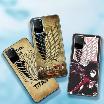 Anime rünnak Titan logo Pehme Telefoni Case for Samsung Galaxy Note 10 20 S21 Ultra S21 5G S20 FE S10 Lite S10E S9 Plus S8 Kate
