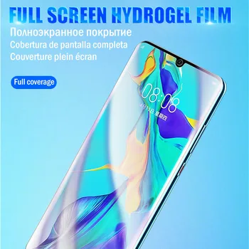 9H Täis Kate Hüdrogeeli Film Huawei P30 P40 Lite P Smart Z 2019 Screen Protector Huawei P20 Pro 10 Lite Plus Film