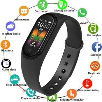 2021 Uus Bänd Bluetooth-Sport Fitness Tracker Pedometer M5 Smart Kellad, Meeste Ja Naiste Südame Löögisageduse Monitor Nutikas Käevõru